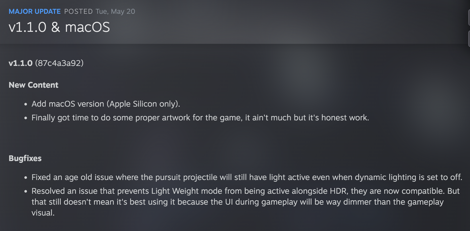 patch note eng