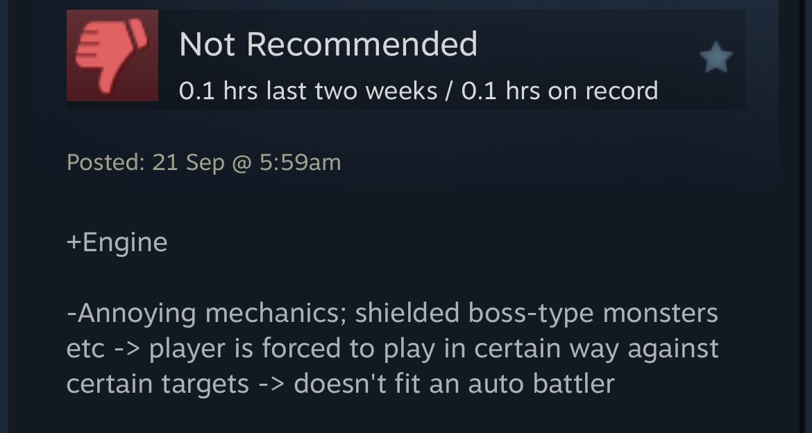 negative review